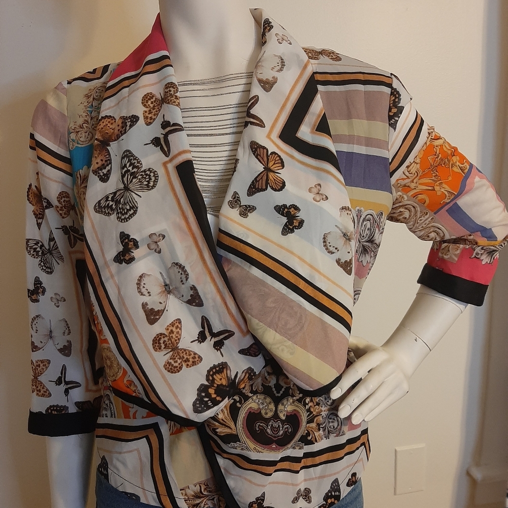 Multi Pattern Tie Top